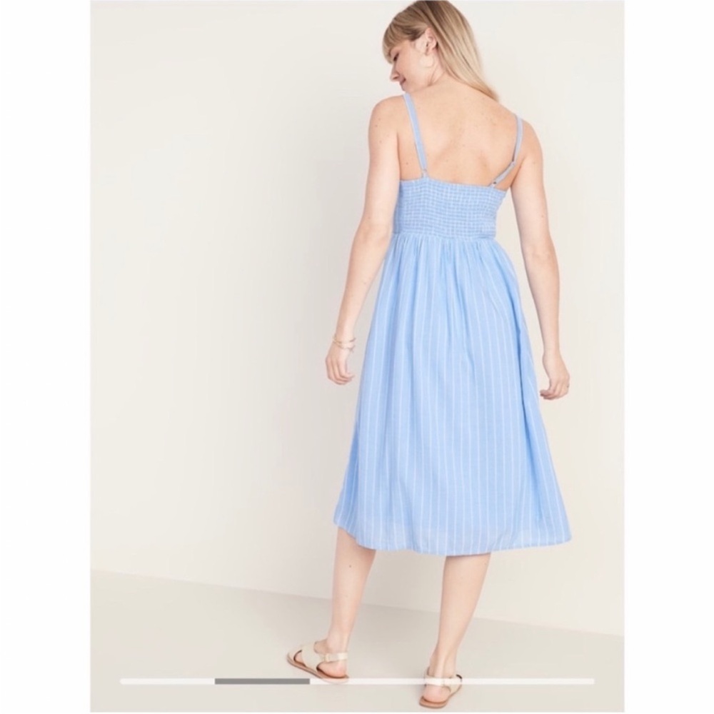 Old Navy Blue Striped Summer Dress - Picture 2 of 7
